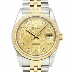 ROLEX DATEJUST 16233G T NUMBER MEN'S WATCH FROM JAPAN G0211