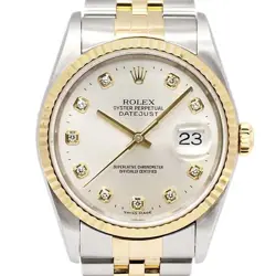 ROLEX DATEJUST 16233G K NUMBER MEN'S WATCH FROM JAPAN G0211