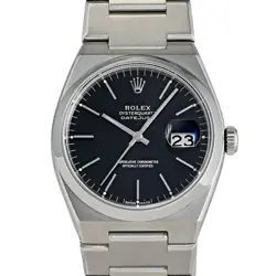 USED ROLEX DATEJUST 17000 BLACK MEN'S WATCH #21011