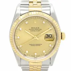 ROLEX DATEJUST 16233G S NUMBER MEN'S WATCH FROM JAPAN G0211