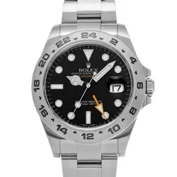 USED ROLEX EXPLORER II 216570 BLACK CASE SIZE 42×42MM MEN'S WATCH #211711