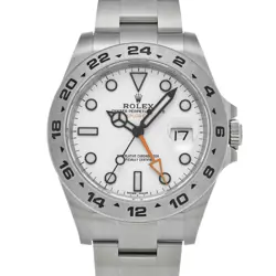USED ROLEX EXPLORER II 216570 WHITE CASE SIZE 42×42MM MEN'S WATCH #221711