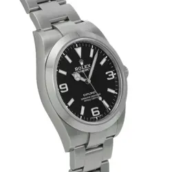 USED ROLEX Explorer 214270 Black Case Size 39×39mm Men's Watch #243211