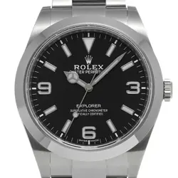 USED ROLEX Explorer 214270 Black Case Size 39×39mm Men's Watch #243211