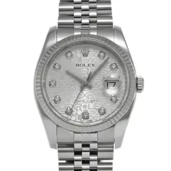 USED ROLEX DATEJUST 116234G SILVER CASE SIZE 36×36MM MEN'S WATCH #21711
