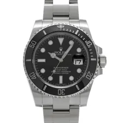 USED ROLEX SUBMARINER DATE 116610LN BLACK CASE SIZE 40×40MM MEN'S WATCH #24711