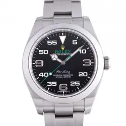 USED ROLEX AIR KING 116900 BLACK MEN'S WATCH #231711