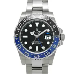 USED ROLEX GMT MASTER II 116710BLNR BLACK CASE SIZE 40×40MM MEN'S WATCH #21511
