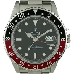 USED ROLEX GMT MASTER 2 16760 BLACK CASE SIZE 40MM MEN'S WATCH #21111