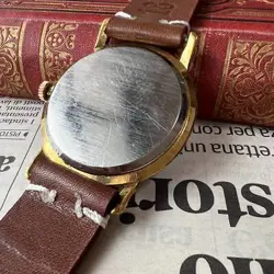 Rolex Men's Wristwatch Marconi 1910 18KGP Manual winding Blue Dial Analog