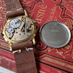 Rolex Men's Wristwatch Marconi 1910 18KGP Manual winding Blue Dial Analog