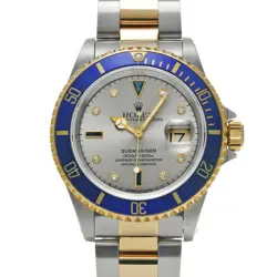 USED ROLEX SUBMARINER DATE 16613SG GRAY CASE SIZE 40×40MM MEN'S WATCH #21111
