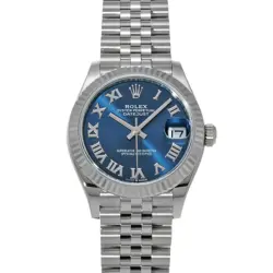 USED ROLEX DATEJUST 31 278274 BLUE CASE SIZE 31×31MM UNISEX WATCH #21211