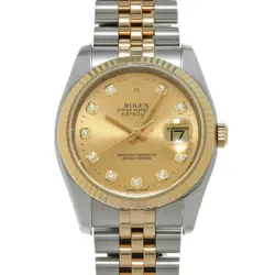 USED ROLEX DATEJUST 116233G CASE SIZE 36×36MM MEN'S WATCH #23711