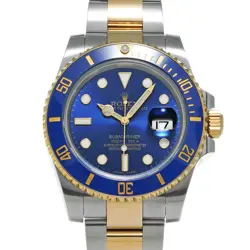 USED ROLEX SUBMARINER DATE 116613LB BLUE CASE SIZE 40×40MM MEN'S WATCH #23311