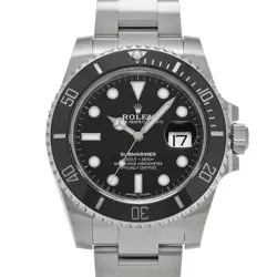 USED ROLEX SUBMARINER DATE 116610LN BLACK CASE SIZE 40×40MM MEN'S WATCH #27711