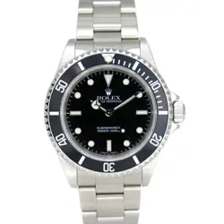 USED ROLEX SUBMARINER NON DATE 14060M BLACK MEN'S WATCH #23511