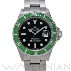 USED ROLEX SUBMARINER DATE 16610LV BLACK CASE SIZE 40×40MM MEN'S WATCH #28711