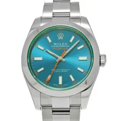 USED ROLEX MILGAUSS 116400GV BLUE CASE SIZE 40×40MM MEN'S WATCH #281711