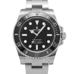 USED ROLEX SUBMARINER 114060 BLACK CASE SIZE 40×40MM MEN'S WATCH #251711