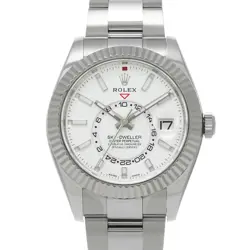 USED ROLEX SKY DWELLER 326934 WHITE CASE SIZE 42×42MM MEN'S WATCH #22211