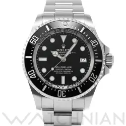 USED ROLEX SEA-DWELLER DEEP SEA 136660 BLACK MEN'S WATCH #23211