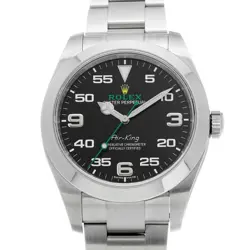 USED ROLEX AIR KING 116900 BLACK CASE SIZE 40×40MM MEN'S WATCH #241711