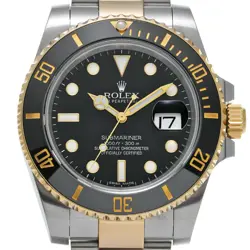USED ROLEX Submariner Date 116613LN Black Case Size 40×40mm Men's Watch #27311