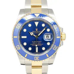 USED ROLEX SUBMARINER DATE 116613LB BLUE MEN'S WATCH #25311