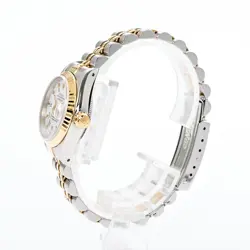 USED ROLEX Datejust Tiffany W Name 69173 White Ladies Watch #2175511