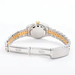 USED ROLEX Datejust Tiffany W Name 69173 White Ladies Watch #2175511