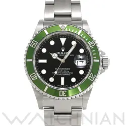 USED ROLEX SUBMARINER DATE 16610LV BLACK CASE SIZE 40×40MM MEN'S WATCH #210711