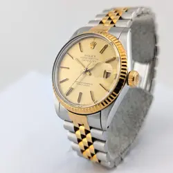Rolex 16013 Datejust Two Tone Quickset 36mm 1987