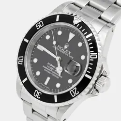 ROLEX BLACK STAINLESS