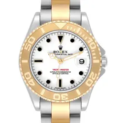 ROLEX YACHTMASTER MIDSIZE STEEL YELLOW GOLD MENS WATCH 168623
