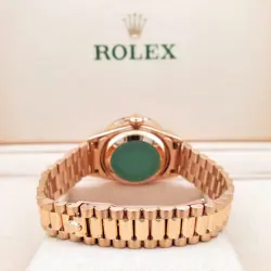 Rolex President Datejust 26mm Custom Diamond Bezel/Ruby Gold 69178 Box Papers