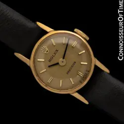 1972 ROLEX PRE-CELLINI VINTAGE LADIES 18K GOLD WATCH - ORIGINAL MINT W/ WARRANTY