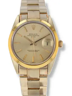 Rolex 40427: Vintage Steel and Gold Plated Date, Watch Ref. 1550, Circa 1979