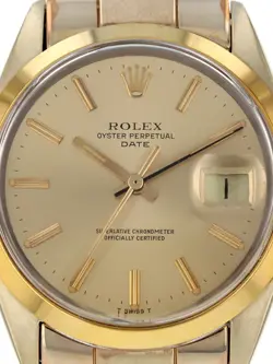 Rolex 40427: Vintage Steel and Gold Plated Date, Watch Ref. 1550, Circa 1979