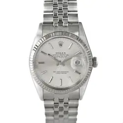 USED ROLEX DATEJUST 16014 SILVER CASE: 36.0MM BAND: 19.0CM MEN'S WATCH #91230