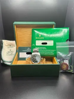 ROLEX EXPLORER 114270 SILVER OYSTER BRACELET WITH SILVER BEZEL FULL SET