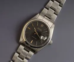 ROLEX OYSTER DATE PRECISION 6694 VINTAGE BLACK DIAL HAND WINDING WRISTWATCH