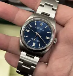 ROLEX OYSTER PERPETUAL 36 126000 BLUE DIAL W/ BOX & TAGS