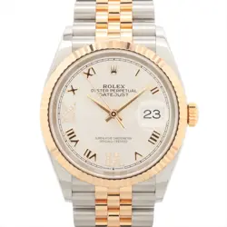 ROLEX DATEJUST 126233 SS×YG AT SILVER-FACE