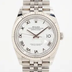 ROLEX DATEJUST 126234 SS×WG AT WHITE DIAL 6 EXTRA LINKS