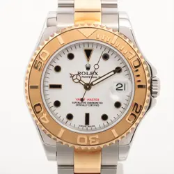 ROLEX YACHT‑MASTER 168623 SS×YG AT WHITE DIAL 2 EXTRA LINKS