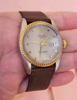 14K WATCH LEATHER