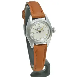 USED ROLEX Oyster 5004 Silver Manual Case Size 24mm×24mm Ladies Watch #22411