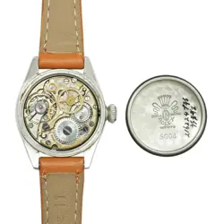 USED ROLEX Oyster 5004 Silver Manual Case Size 24mm×24mm Ladies Watch #22411