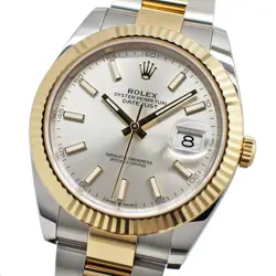 USED ROLEX Datejust 41 126333 Silver Men's Watch #27311